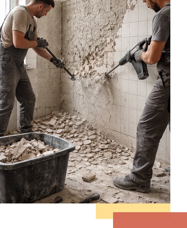 Демонтаж плитки со стен в Севастополе быстро и аккуратно