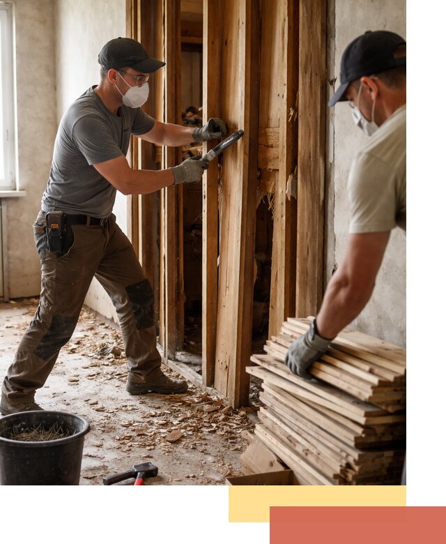 Демонтаж деревянных перегородок в Севастополе быстро и аккуратно