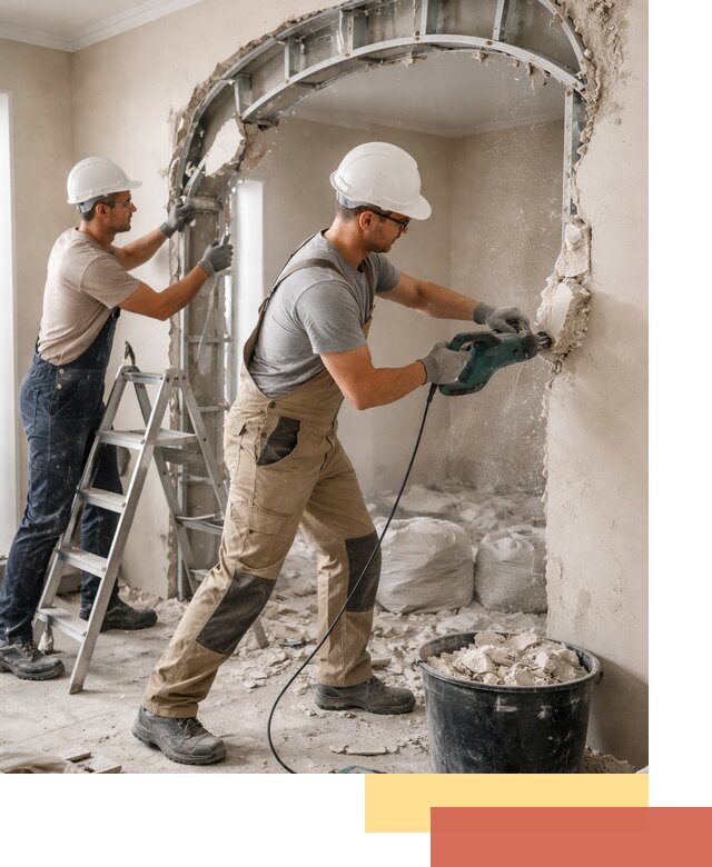 Демонтаж гипсокартонной арки в Севастополе быстро и аккуратно