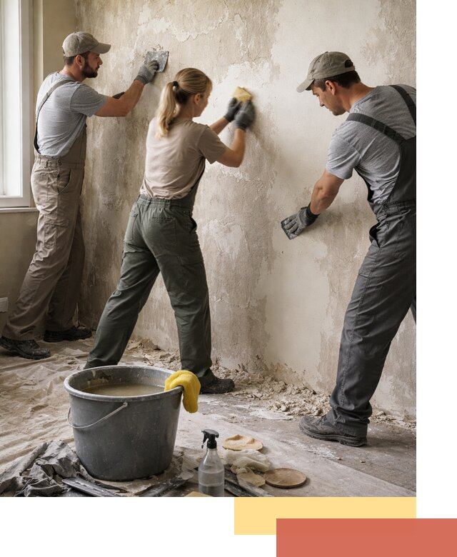 Очистка стен от клея и грунтовки в Севастополе качественно и быстро