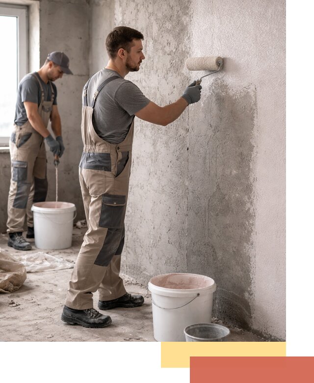 Нанесение бетоноконтакта на стены в Севастополе для последующей отделки