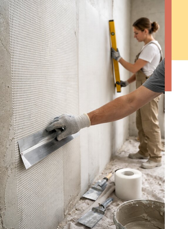 Армирование стен стеклосеткой в Севастополе от 3303 руб. под ключ | ОТДЕЛОЧНИК-Сев