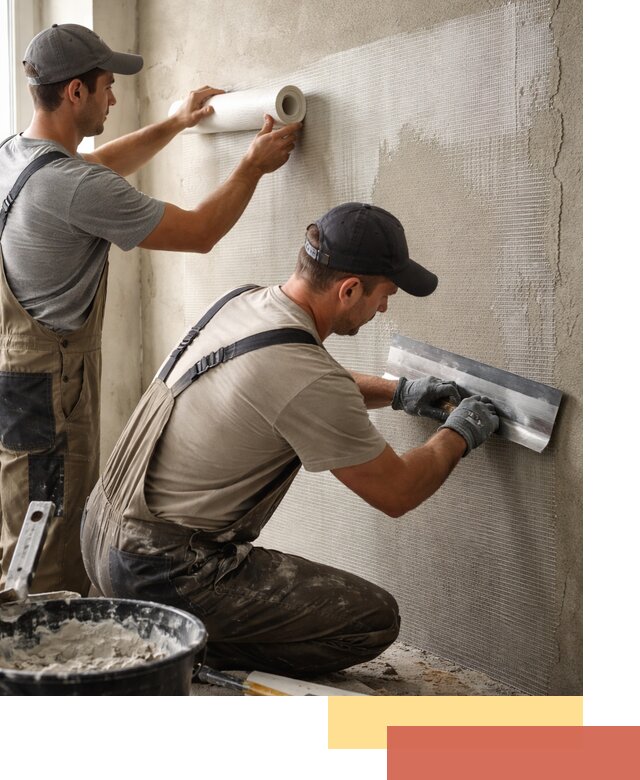 Армирование стен стеклосеткой в Севастополе для прочной отделки