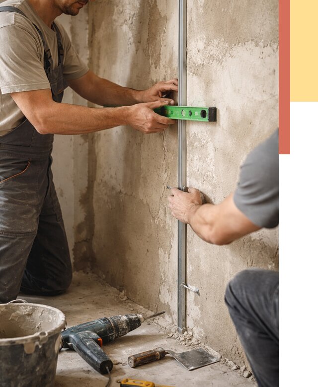 Установка штукатурных маяков в Севастополе от 7225 руб. — быстро и недорого | ОТДЕЛОЧНИК-Сев