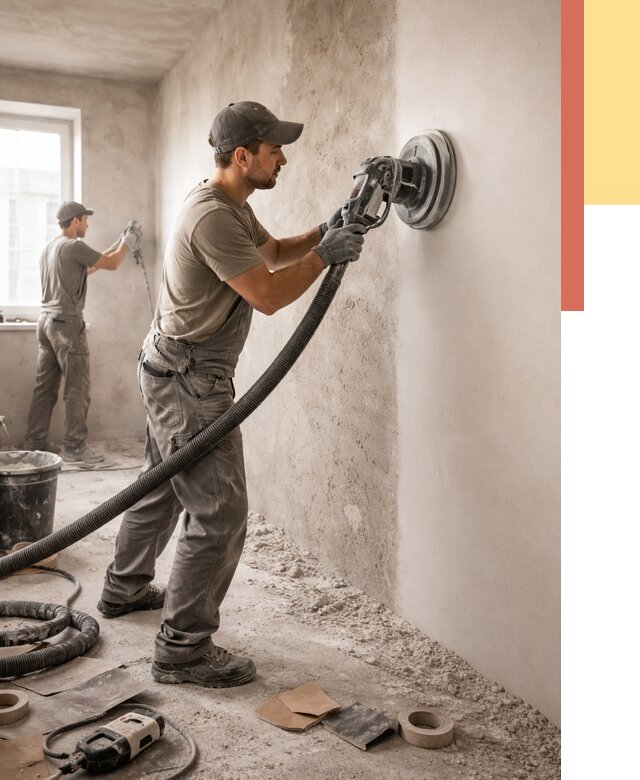 Шлифовка стен в Севастополе от 1239 руб/м2 — быстро и недорого | ОТДЕЛОЧНИК-Сев