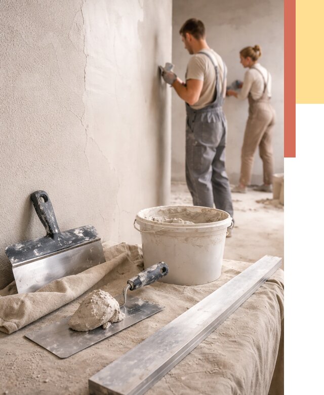 Штукатурка стен гипсовая в Севастополе от 4644 руб/м2 — быстро и недорого | ОТДЕЛОЧНИК-Сев