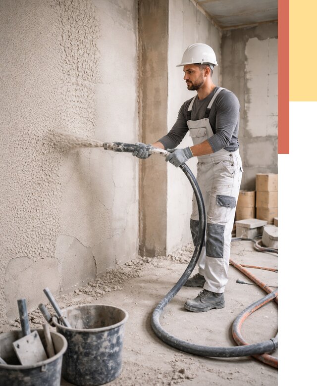 Машинная штукатурка стен в Севастополе под ключ от 6709 руб./м2 | ОТДЕЛОЧНИК-Сев