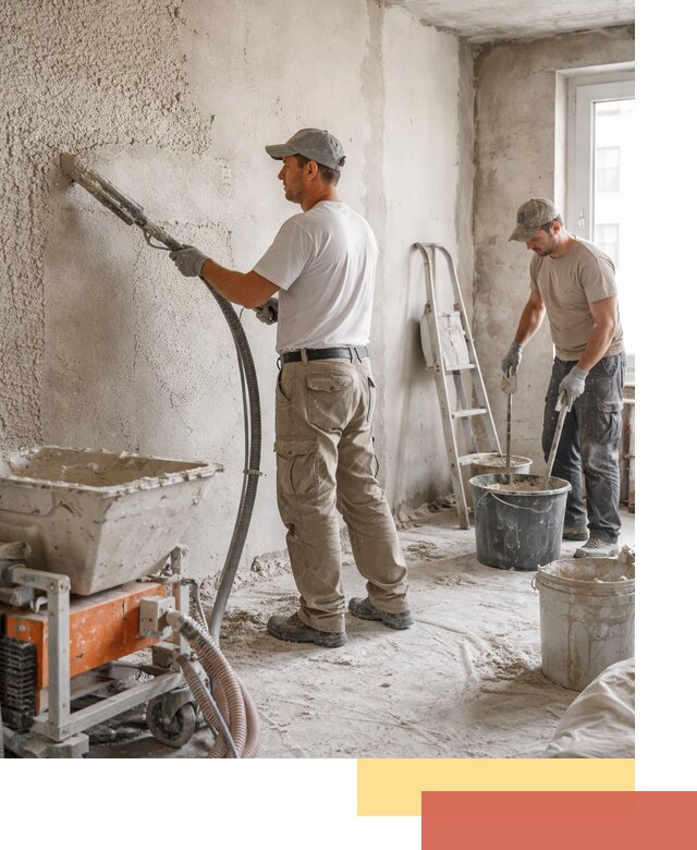 Машинная штукатурка стен в Севастополе — быстро и качественно