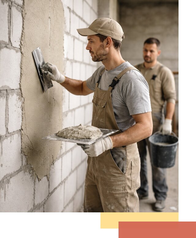 Штукатурка стен из газобетона в Севастополе под ключ