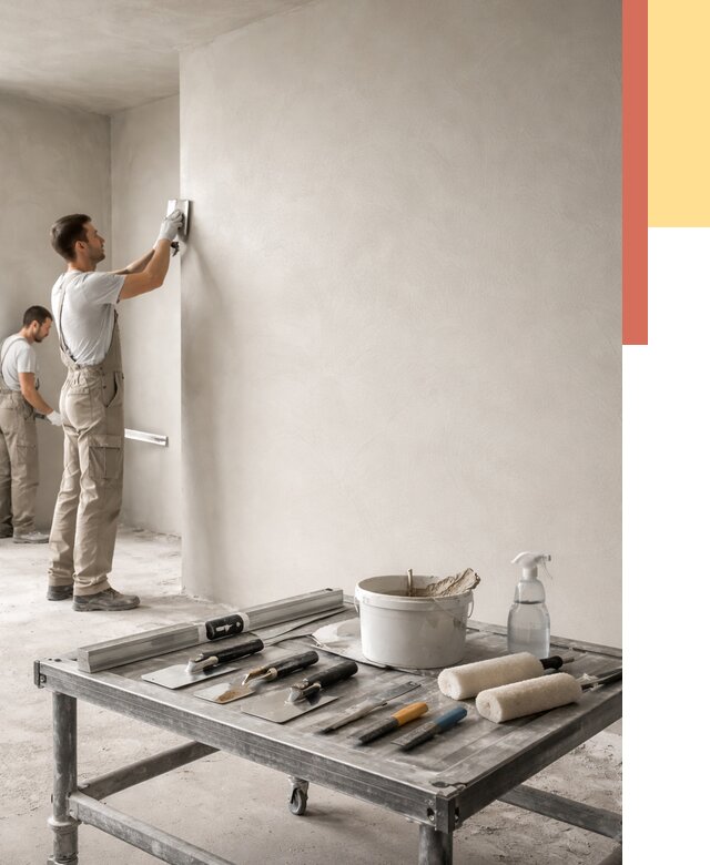 Штукатурка стен под покраску в Севастополе от 4644 руб./м² — качественно и недорого | ОТДЕЛОЧНИК-Сев