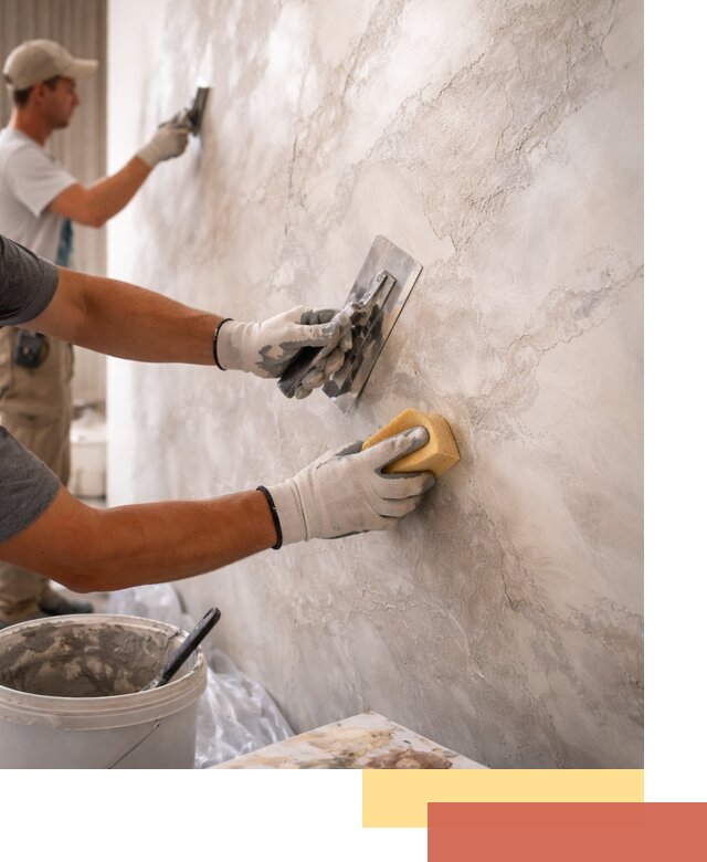 Декоративная штукатурка под мрамор в Севастополе для стен и потолков