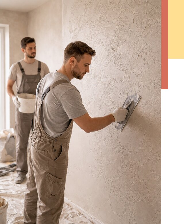 Фактурная штукатурка стен в Севастополе от 4335 руб./м² — заказать под ключ | ОТДЕЛОЧНИК-Сев