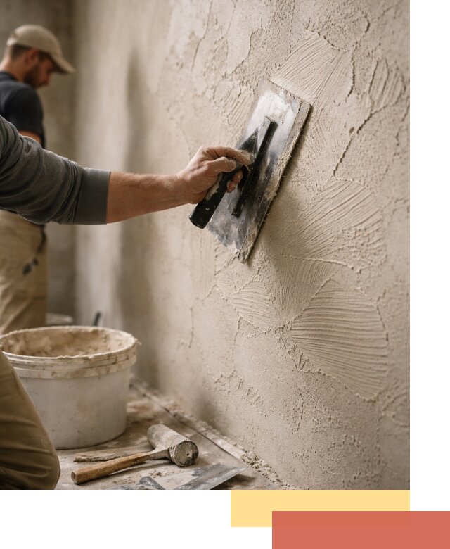 Фактурная штукатурка стен в Севастополе — монтаж, отделка, реставрация