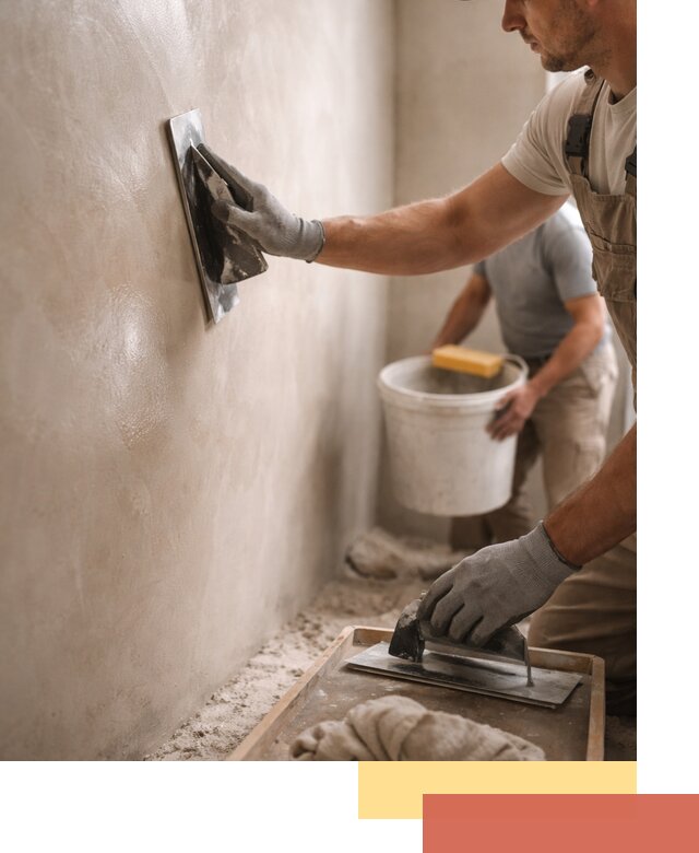 Нанесение марокканской штукатурки таделакт в Севастополе
