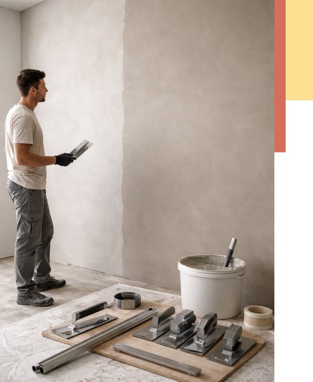 Нанесение микроцемента на стены в Севастополе от 3303 руб./м2 под ключ | ОТДЕЛОЧНИК-Сев