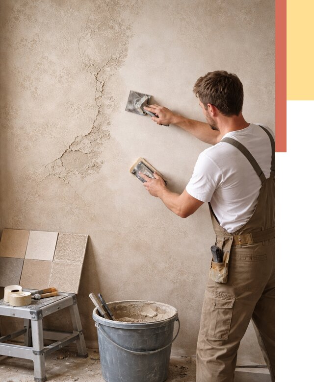 Ремонт декоративной штукатурки в Севастополе от 4644 руб. под ключ | ОТДЕЛОЧНИК-Сев