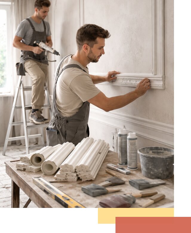 Монтаж лепнины на стены в Севастополе профессионально и качественно