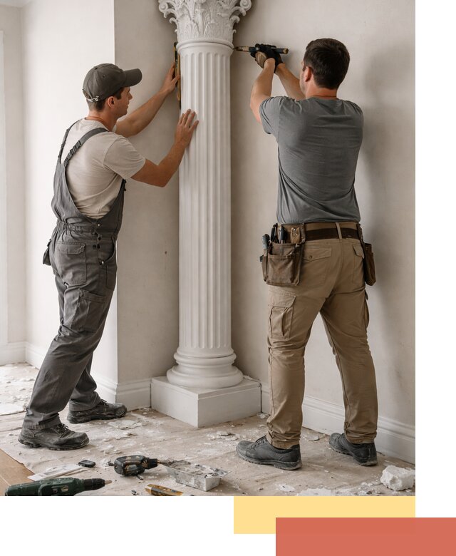 Установка декоративных колонн в Севастополе под ключ