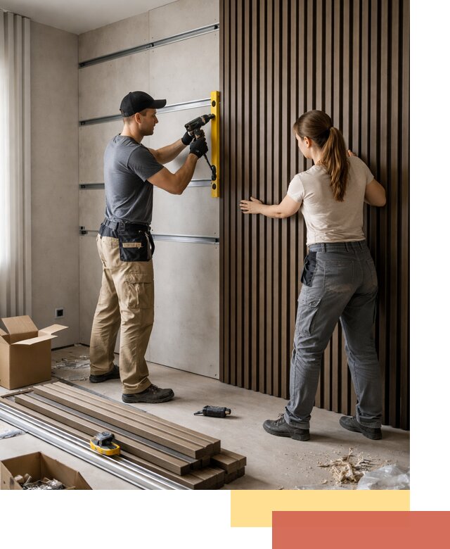 Монтаж реечных панелей на стены в Севастополе