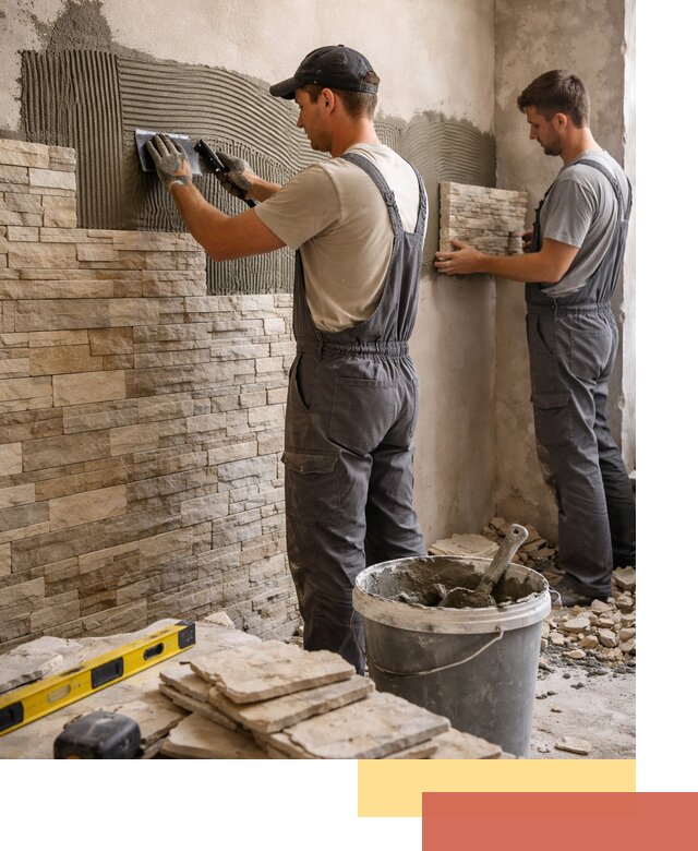 Монтаж искусственного камня в Севастополе — облицовка стен и фасадов