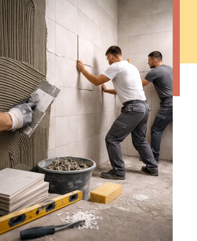 Укладка плитки на стены в Севастополе от 877 руб. — качественно и недорого | ОТДЕЛОЧНИК-Сев