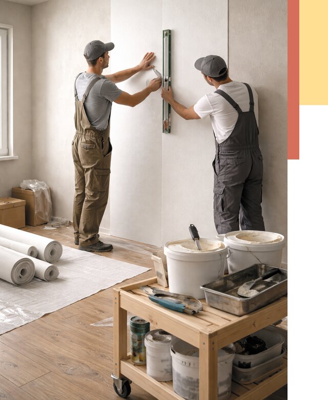 Поклейка стеклообоев в Севастополе от 6709 руб. за м2 — быстро и недорого | ОТДЕЛОЧНИК-Сев