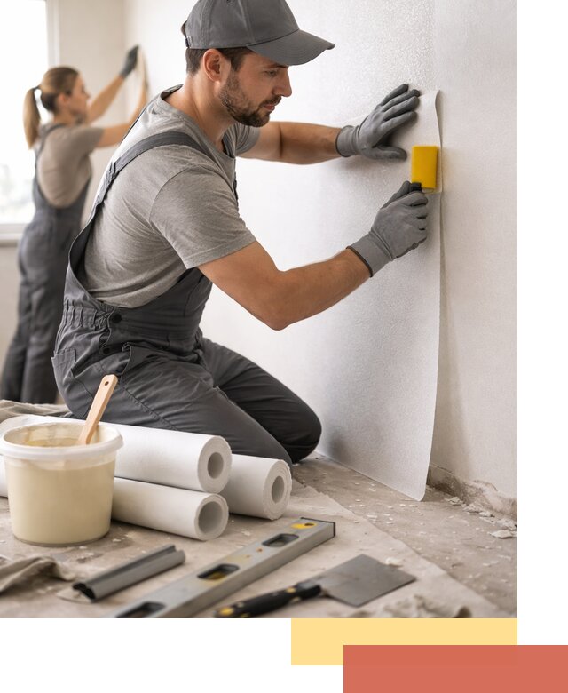 Поклейка стеклообоев профессионально в Севастополе