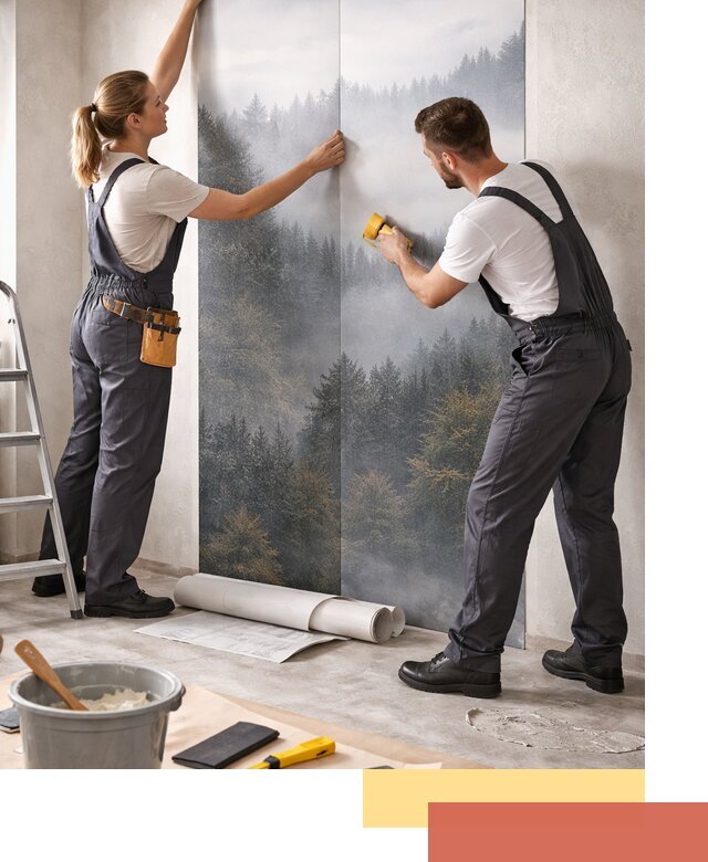 Поклейка фотообоев профессионально в Севастополе под ключ