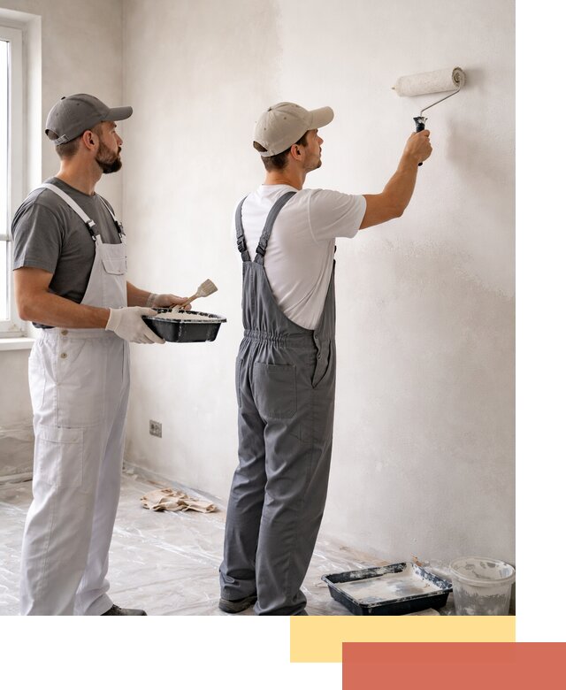 Покраска стен водоэмульсионной краской в Севастополе