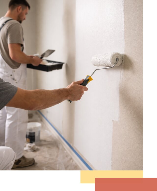 Покраска стен акриловой краской профессионально в Севастополе