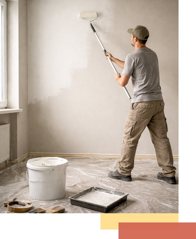 Покраска стен латексной краской в Севастополе качественно и быстро