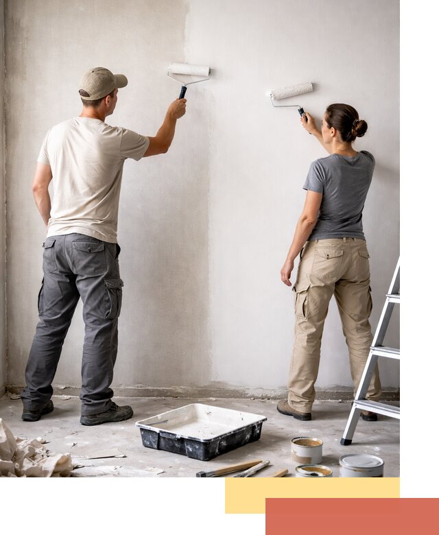 Окраска стен по стеклохолсту в Севастополе качественно и долговечно