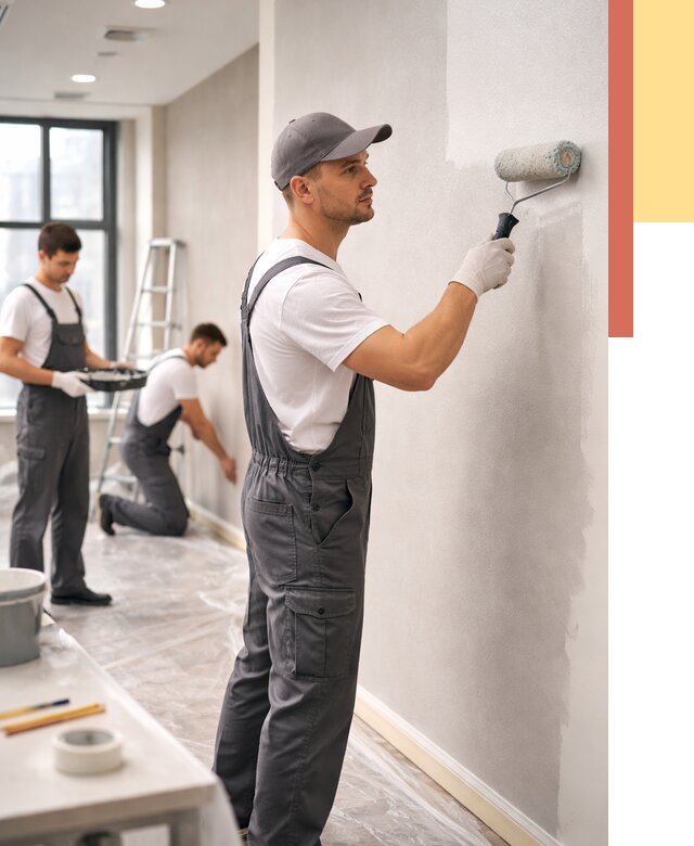 Покраска стен в офисе в Севастополе от 8773 руб. — быстро и недорого | ОТДЕЛОЧНИК-Сев