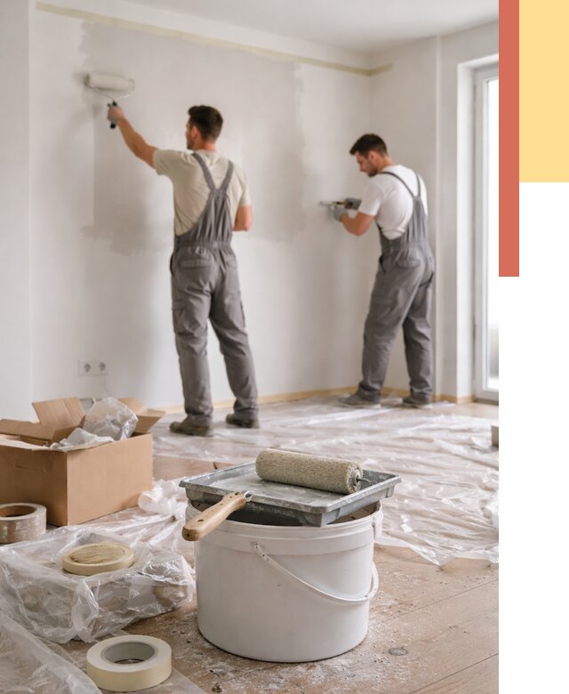 Покраска стен в квартире в Севастополе от 2580 руб/м2 — быстро и недорого | ОТДЕЛОЧНИК-Сев