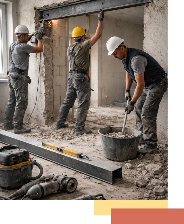 Создание проемов в стенах и несущих конструкциях в Севастополе