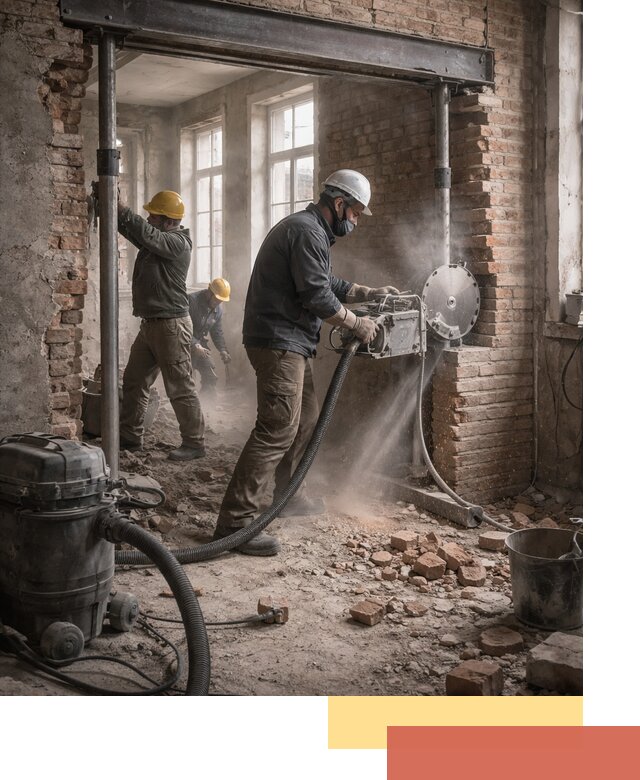 Прорезка проема в стене под дверной или оконный проем в Севастополе