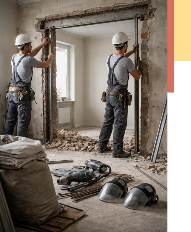 Расширение дверного проема в Севастополе от 12901 руб. под ключ | ОТДЕЛОЧНИК-Сев