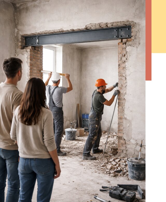 Усиление проема в стене в Севастополе от 9805 руб. — усиление дверного проема металлоконструкцией | ОТДЕЛОЧНИК-Сев