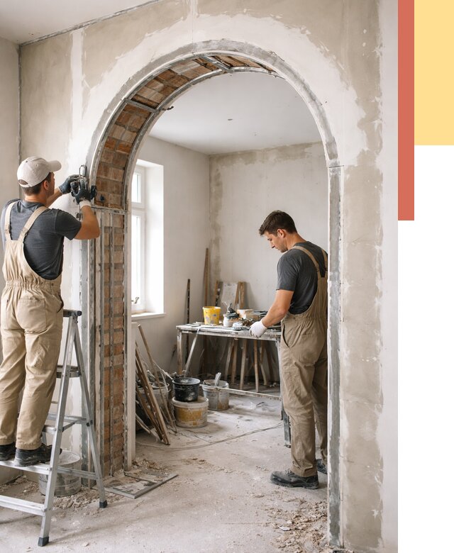 Устройство арочного проема в Севастополе от 9805 руб. под ключ — быстро и недорого | ОТДЕЛОЧНИК-Сев