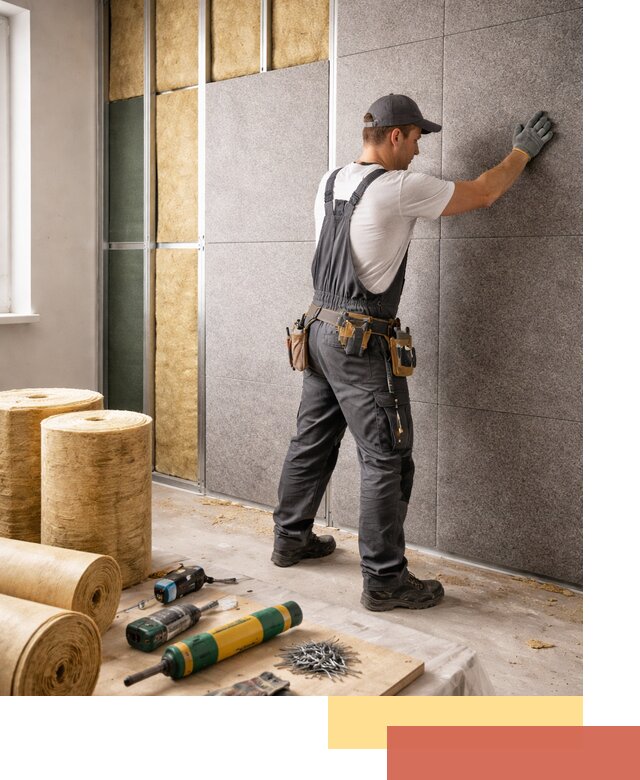 Профессиональная шумоизоляция стен в Севастополе для квартиры и офиса