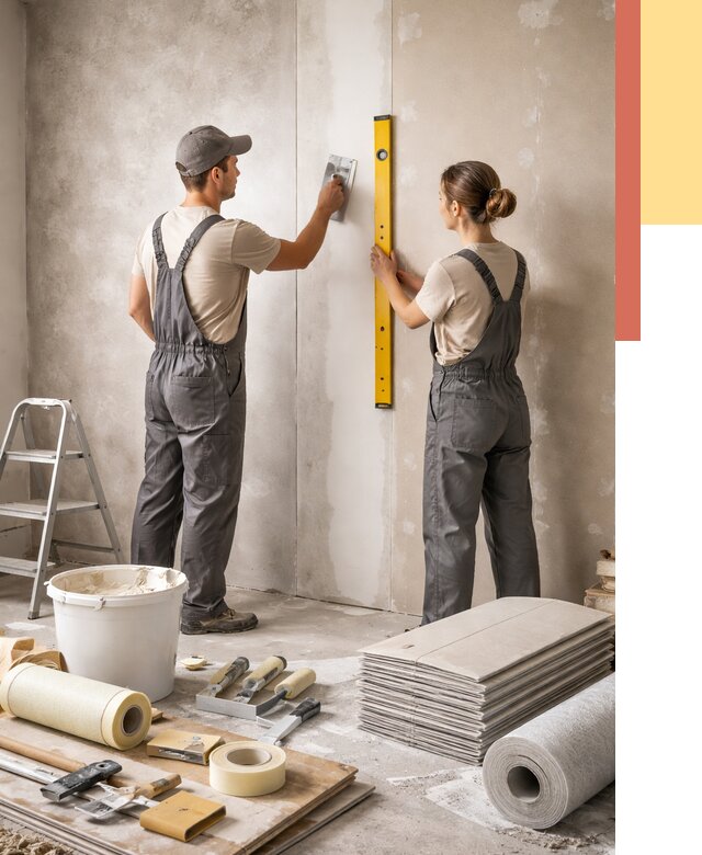 Отделка стен в Севастополе от 1548 руб/м² — недорого, быстро, под ключ | ОТДЕЛОЧНИК-Сев