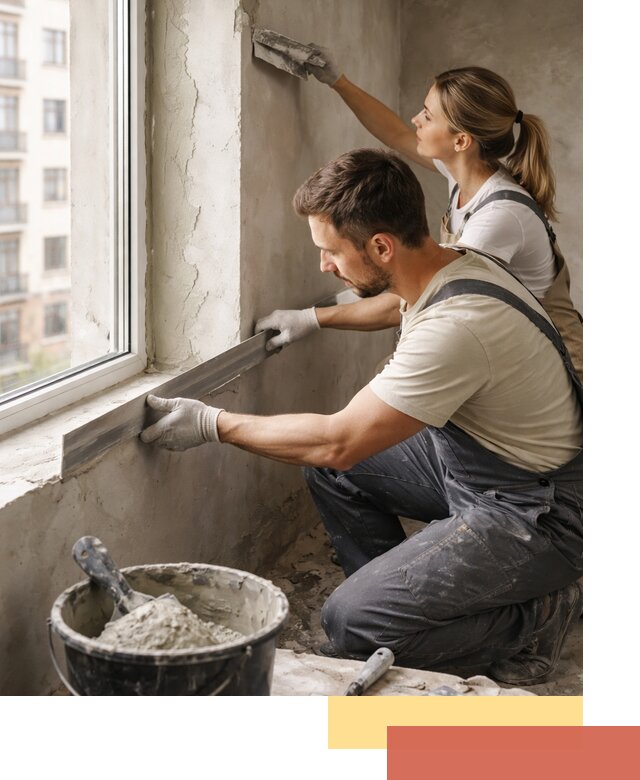 Штукатурка откосов дверей и окон профессионально в Севастополе