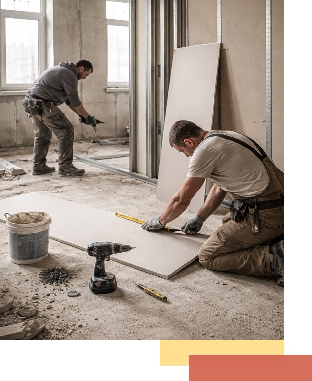 Кладка перегородок из ПГП под ключ в Севастополе