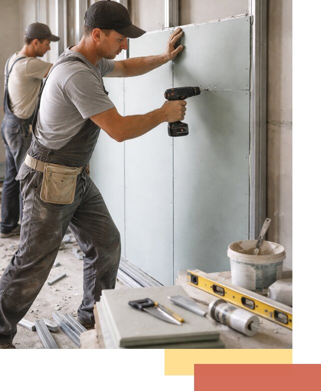 Кладка влагостойких перегородок ПГП в Севастополе