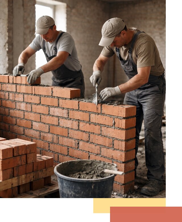 Кладка кирпичных перегородок под ключ в Севастополе