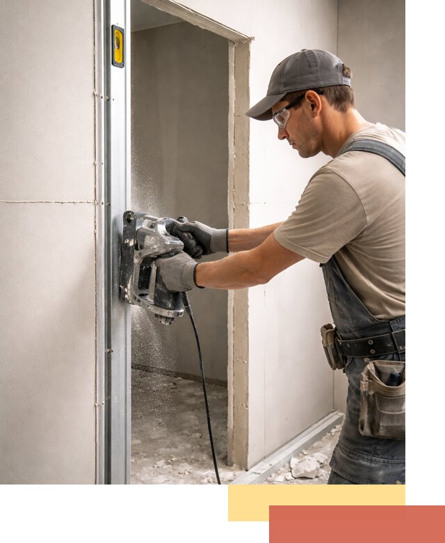 Устройство дверного проема в перегородке в Севастополе