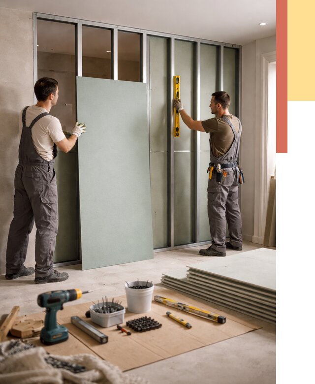 Перегородка из влагостойкого гипсокартона в Севастополе от 4954 руб. — монтаж под ключ | ОТДЕЛОЧНИК-Сев