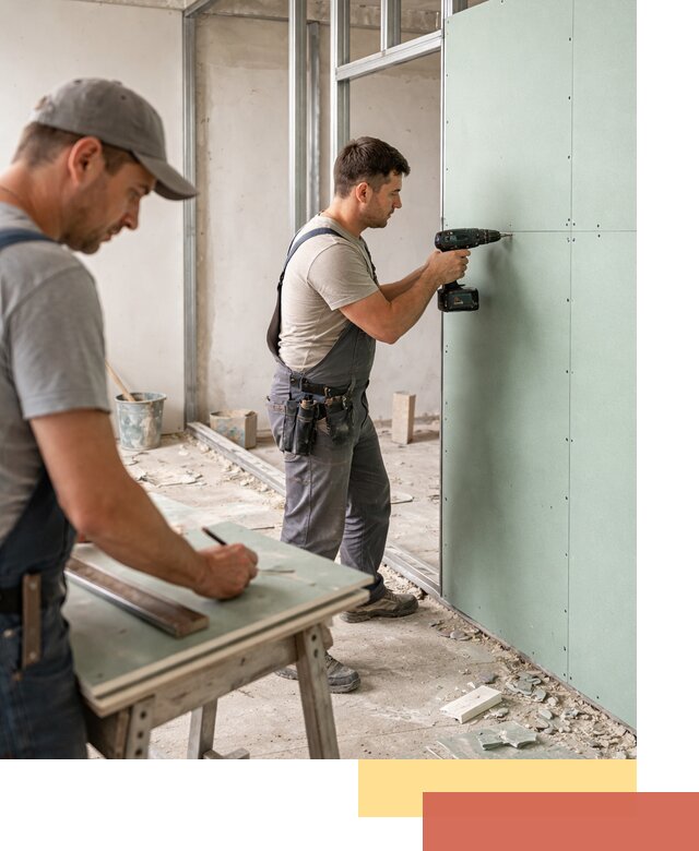 Перегородки из влагостойкого гипсокартона под ключ в Севастополе