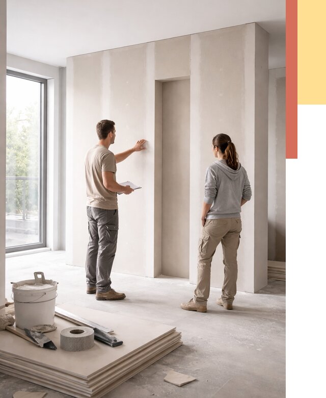 Зонирующая перегородка из гипсокартона в Севастополе от 2890 руб. под ключ | ОТДЕЛОЧНИК-Сев