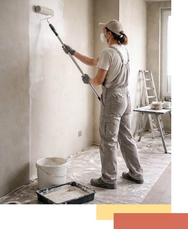 Покраска перегородок из гипсокартона в Севастополе качественно и недорого